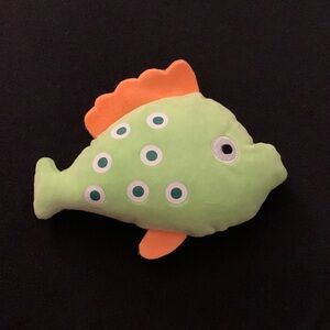 Fish plush cat or dog toy NWOT